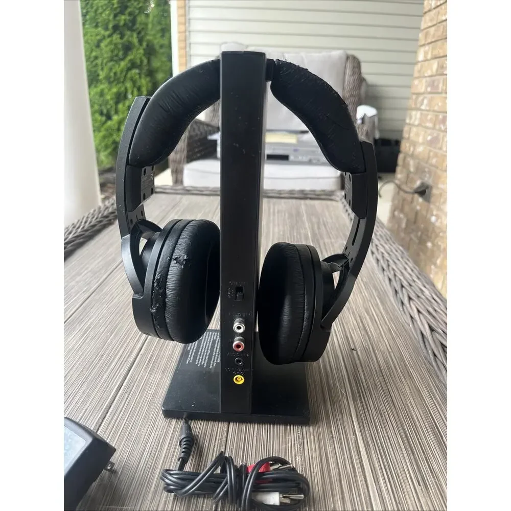 Sony MDR-RF985R Wireless Stereo Headphones w/ Transmitter Base TMR-RF985R Tested